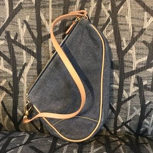 Dior vintage denim mini saddle